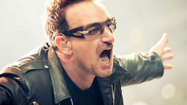 primer pla foto cantant Bono del grup U2