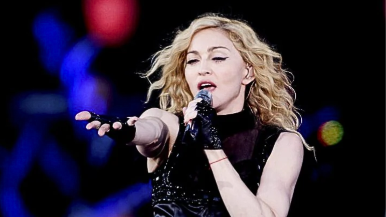 imatge de la cantant Madonna en concert